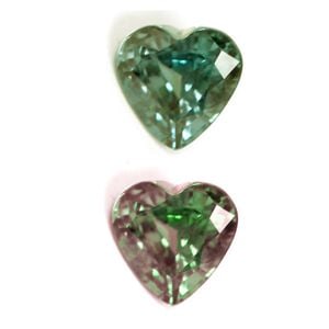 Heart 1.29Ct Green Ec - Loose Alexandrite Gemstone: Type: Alexandrite Carat: 1.29 Cut: FACETED Color: Green Clarity: EC Treatment: NONE Color Shade: Blue Green to Purple Measurements: 6.53L X 6.57W Certification: Gubelin Video: