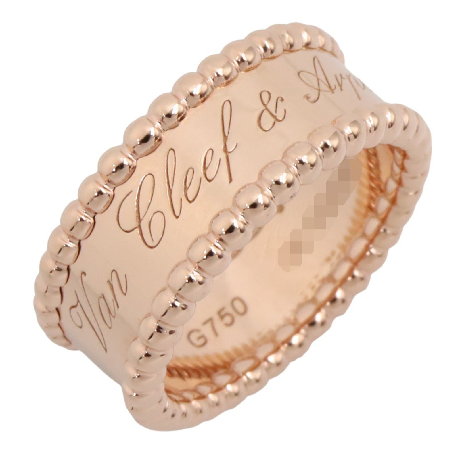 Van Cleef & Arpels Perle Senior Tulle Ring: Brand: Van Cleef & Arpels Type: Band Ring Gender: Women Color: Pink Gold Material: Pink Gold (18K) Us Size: 5 Condition: Used (like new), Hardly any traces of usage nice item or refurbished item Produ