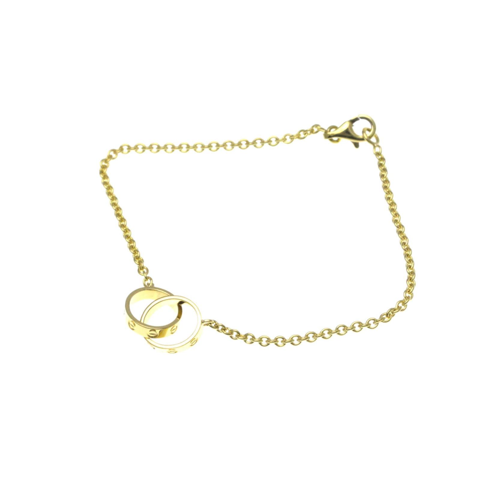Cartier Baby Love Bracelet Yellow Gold (18K) No Stone Charm Bracelet Gold: Brand: Cartier Type: Charm Bracelet Style: Fashion Gender: Women,Men Material: Yellow Gold (18K) Metal: Gold Metal Purity: 18K Color: Gold Stone: No Stone Length: 17cm / 6.69'' Weight: 4.3g / 0.15oz.
