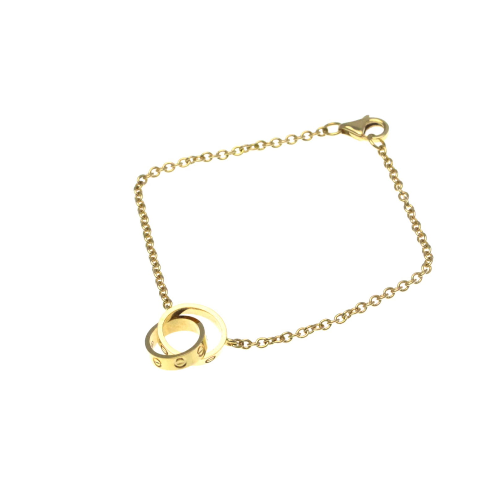 Cartier Baby Love Bracelet Pink Gold (18K) No Stone Charm Bracelet Pink Gold: Brand: Cartier Type: Charm Bracelet Style: Fashion Gender: Women,Men Material: Pink Gold (18K) Metal: Gold Metal Purity: 18K Color: Pink Gold Stone: No Stone Length: 15.5cm / 6.1'' Weight: 3.6g / 0.12