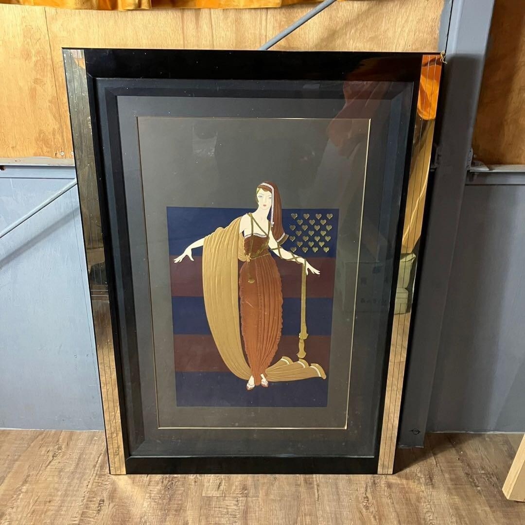 Erte "Fringe Cape" Silkscreen Edition, Autographed And Framed, 266/300: Artist: Erte Type: Print Theme: Art Material: Paper Framing: Framed Production Technique: Screen Printing Original/Licensed Reprint: Original Product Disclaimer: Please review the full description and