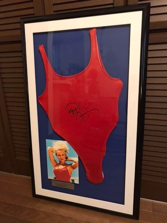 Pamela Anderson Autographed Baywatch Swimsuit, With Authenticity Certificate: Industry: Television Signed By: Pamela Anderson Signed: Yes Autograph Authentication: Pamela Anderson Gerry Anderson Object Type: Swimsuit Original/Reproduction: Original Show: Baywatch Country Of Ori