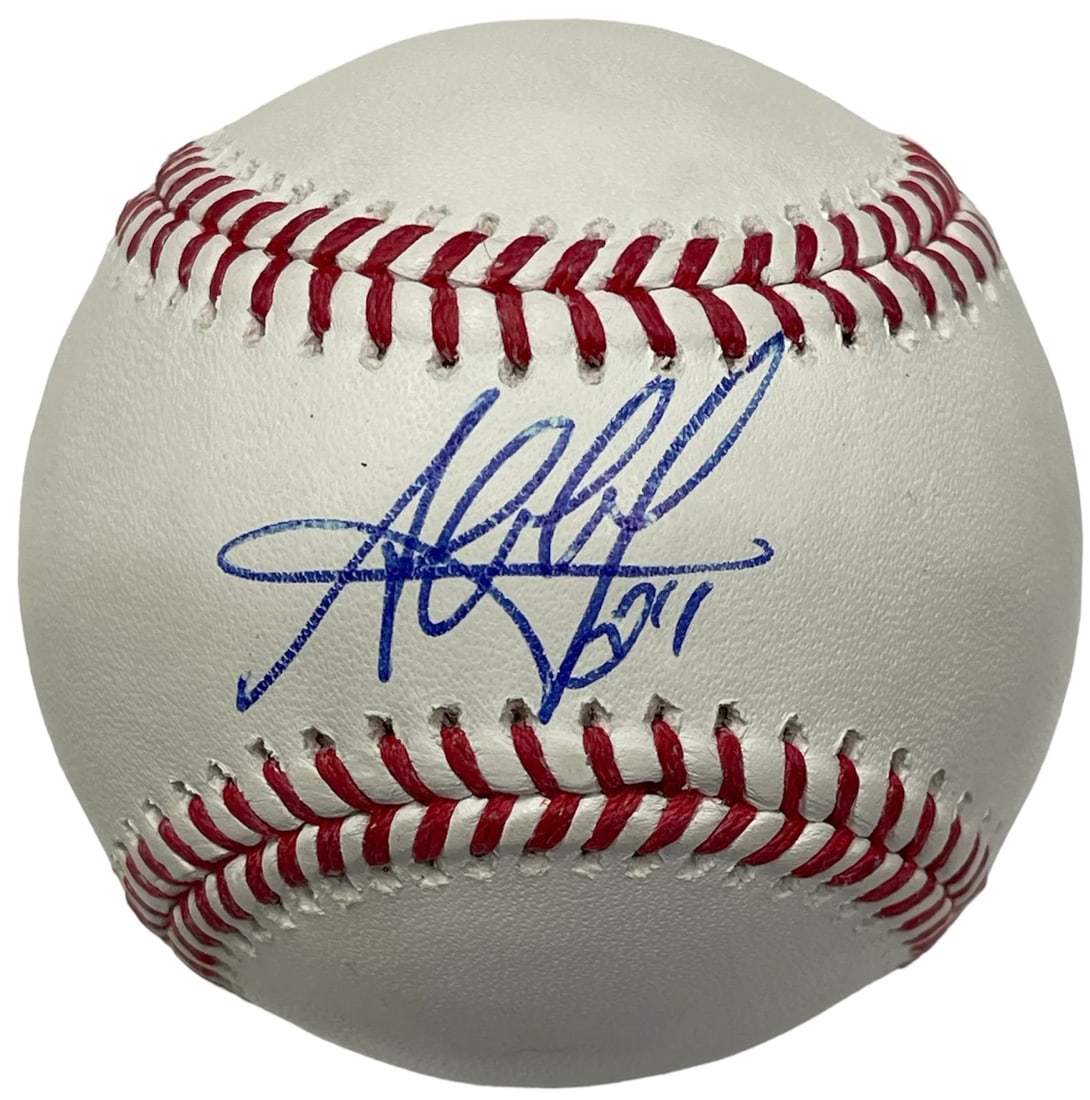 Jesus Aguilar Autographed Official Major League Baseball (Jsa): Brand: James Spence Authentication (JSA) Jesus Aguilar autographed Official Major League Baseball Signed in blue pen across the sweet spot on a Robert Manfred baseball Product Disclaimer: Not affiliat