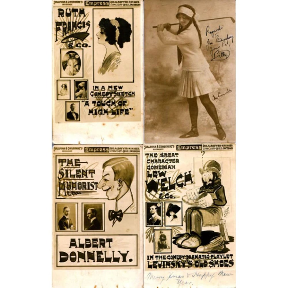 Assorted Turn Of The Century Signed And Unsigned Photographs And Postcards (26): Assorted Turn of the Century Photographs and Postcards (26) in good condition. Product Disclaimer: Not affiliated with any team or league. Signatures are unverified unless a certificate is stated. For