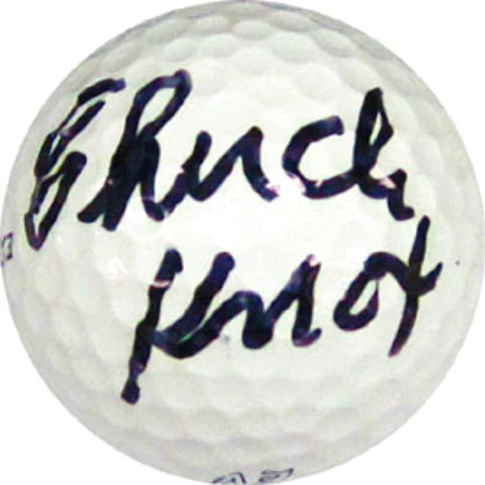 Chuck Knox Autographed Precept 03 Ev Golf Ball: Chuck Knox Autographed Precept 03 EV Golf Ball (NFL Coach).Signed in black sharpie Product Disclaimer: Not affiliated with any team or league. Signatures are unverified unless a certificate is stated.