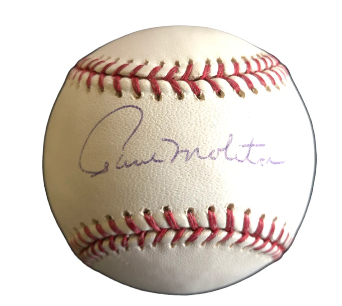 Paul Molitor Autographed Official Major League Baseball (Jsa): Brand: James Spence Authentication (JSA) Paul Molitor Autographed Official Major League Baseball (JSA).Signed in blue pen across the sweet spot of an Official Major League Bud Selig baseball Authentic