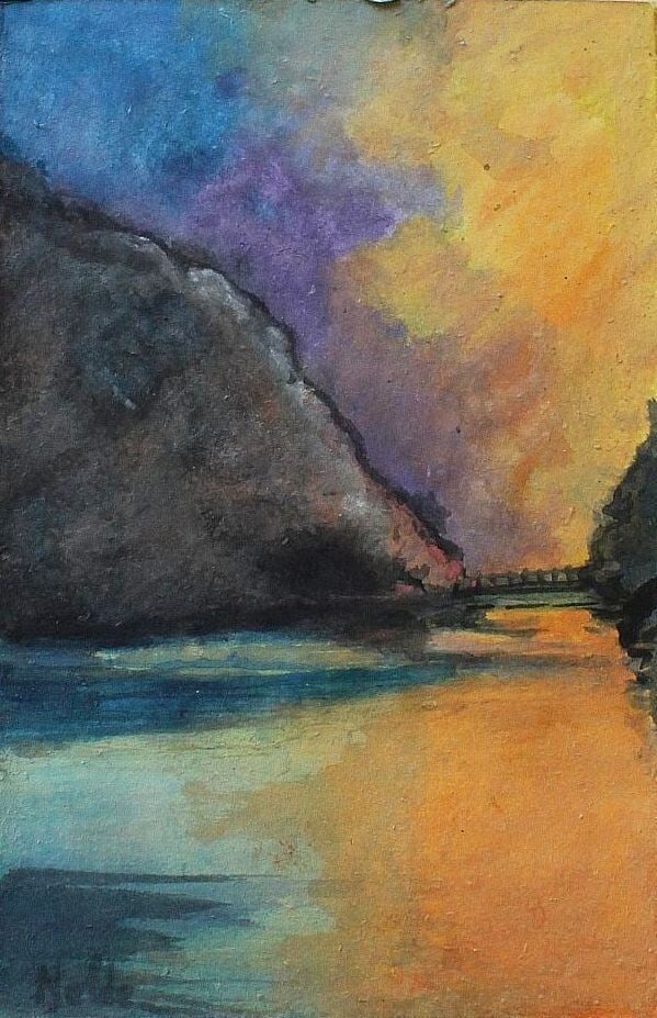 Emil Nolde (Germany) Original Painting Watercolor On Japanese Paper Signed Coa: Country Of Origin: Germany Unit Of Sale: Single Piece Artist: Emil Nolde Signed By: Emil Nolde Size: Medium Signed: Yes Material: Paper Framing: Framed Region Of Origin: Europe Subject: Landscape Brid