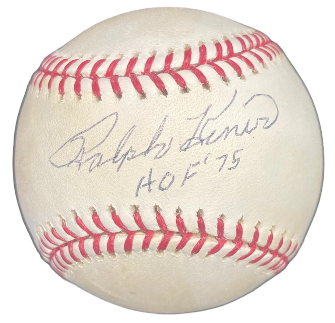 Ralph Kiner Autographed Major League Baseball (Jsa): Brand: James Spence Authentication (JSA) Ralph Kiner Major League Bud Selig Baseball inscribed HOF 75 Authenticity is provided by James Spence Authentication and will be accompanied with a COA from JS
