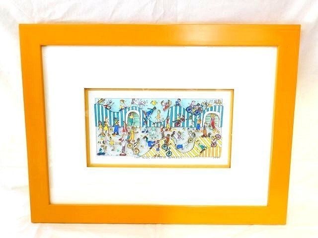 James Rizzi The Kids On Their Wheels 3D Silkscreen Edition Autographed: Country Of Origin: United States Artist: James Rizzi Unit Of Sale: Single Piece Signed: Yes Period: Contemporary (1970 - 2020) Material: Paper Framing: Framed Original/Licensed Reprint: Original Regio