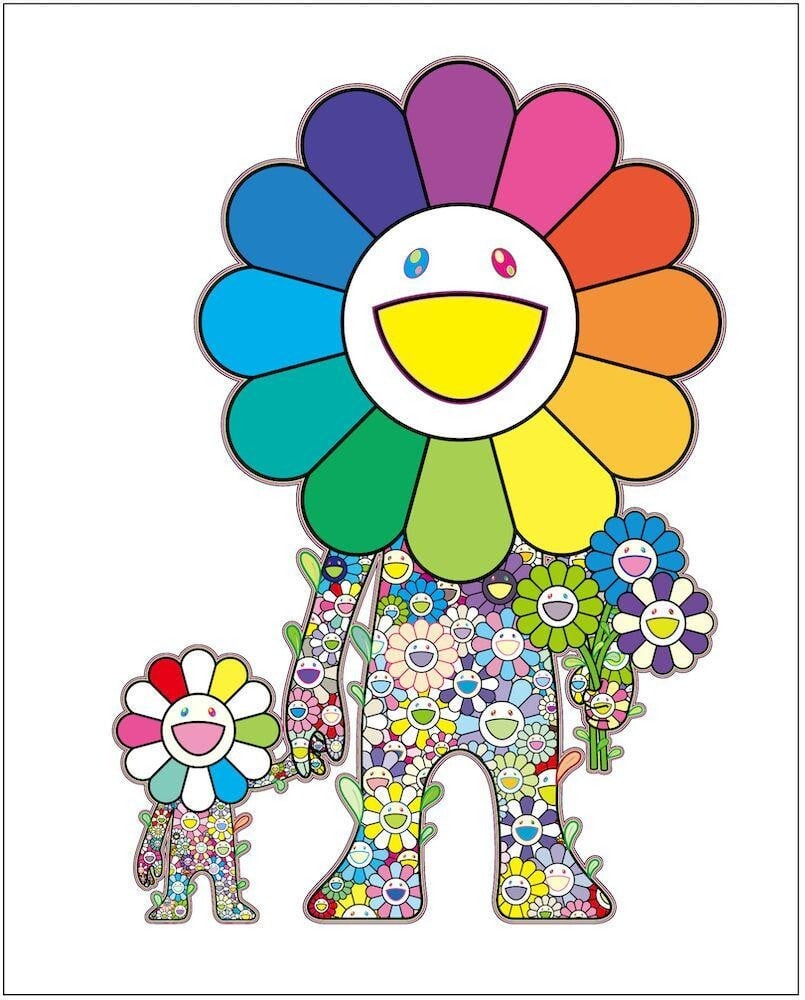 Takashi Murakami Flower Parent And Child Print Kaikaikiki Ed 300 Offset (1 of 2)