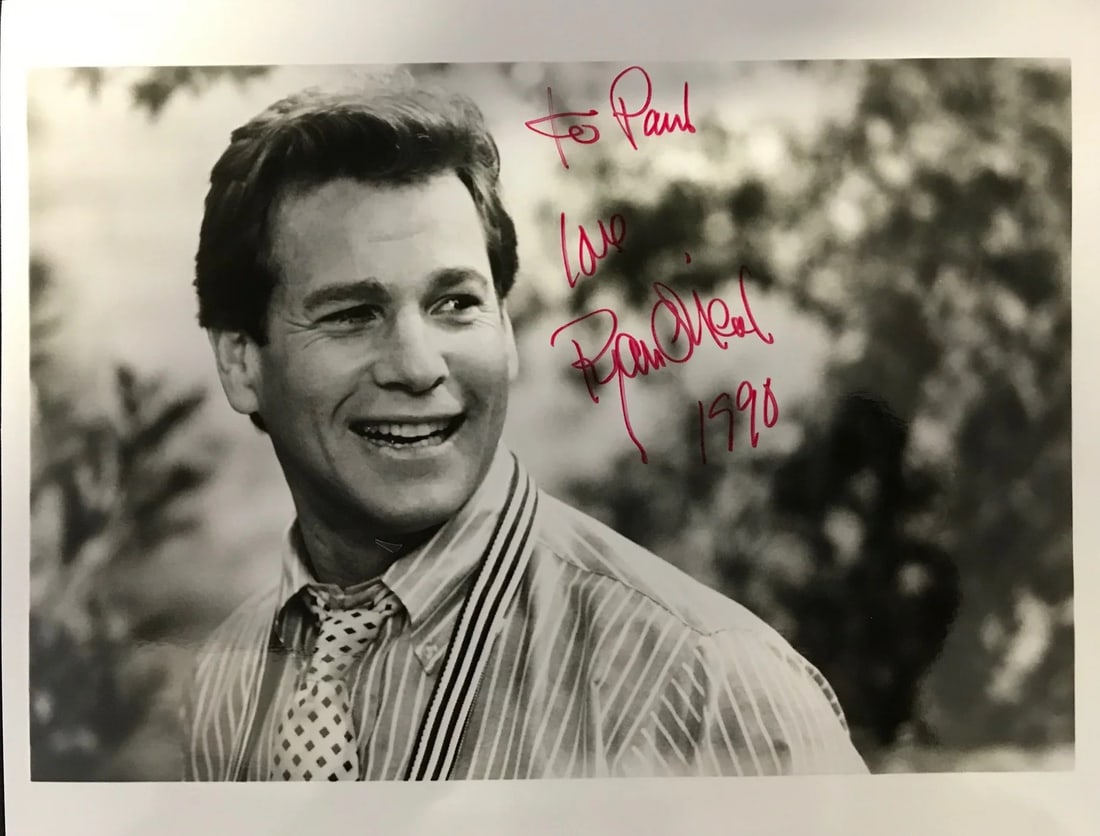 Ryan O'Neal Autographed Black & White 8X10 Photo (1 of 1)
