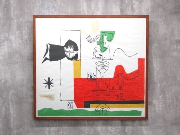 Le Corbusier Lithograph "Totem" Signed On The Plate 1963 Print (1 of 9)