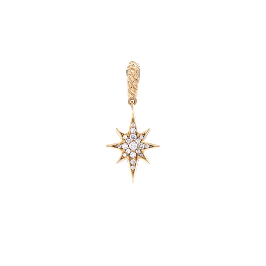 David Yurman North Star Amulet Pendant Pendant & Charms 18K Yellow Gold: Brand: David Yurman Main Stone: Unknown Metal: 18K Yellow Gold Metal Purity: 18K Style: 18K Yellow Gold With Diamonds Type: Pendant & Charms Color: Yellow Gold Material: 18K Yellow Gold Diamond Measur