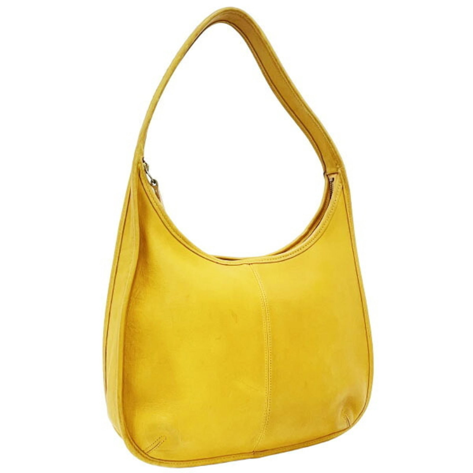 Coach Ergo Shoulder Bag In Yellow Leather (9025) - Old: Brand: Coach Type: Handbag, Shoulder Bag Material: Leather Color: Yellow Gender: Women,Men Size (Hxwxd): 22.5cm x 31cm x 4cm / 8.85'' x 12.2'' x 1.57'' Condition: Used (acceptable), Traces of usage, d