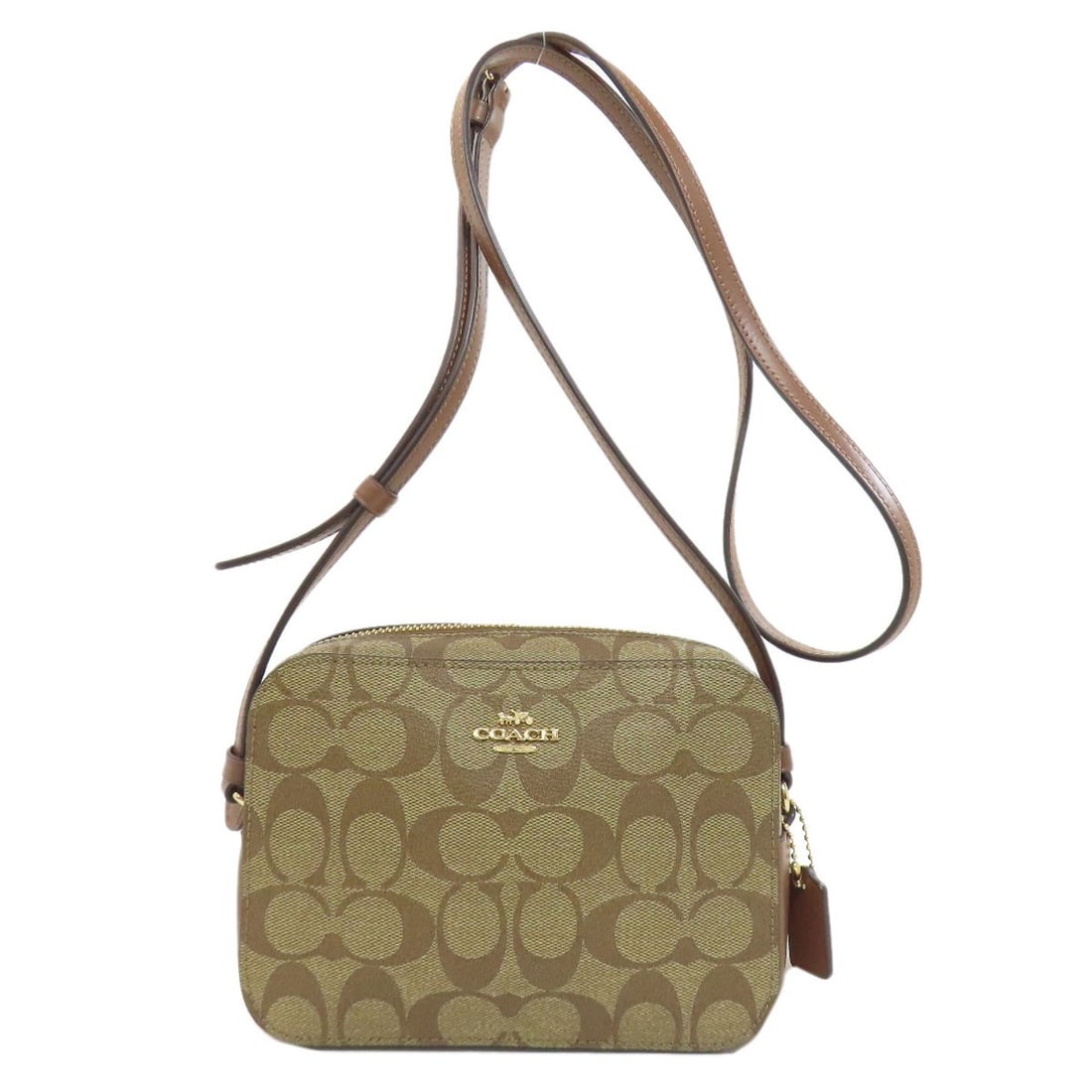 Coach 91677 Mini Camera Bag Signature Shoulder Bag Pvc: Brand: COACH Style: Shoulder Bag Exterior Material: PVC Color: Brown Type: Shoulder Bag Exterior Color: Brown Product Disclaimer: Pre-owned unless stated. Expect minor wear consistent with use. Sizing