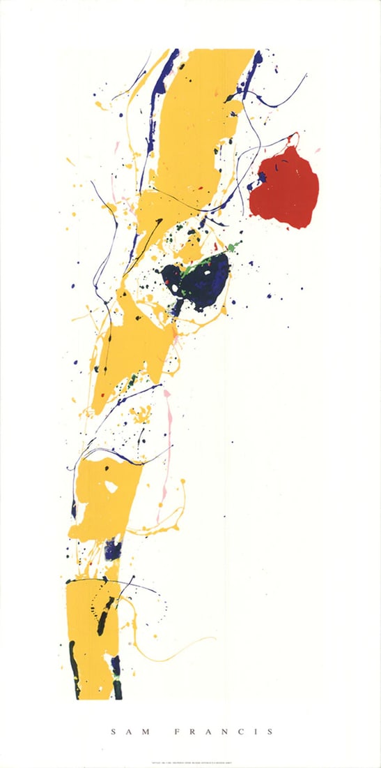 Sam Francis Untitled " Serigraph Abstract (1 of 4)