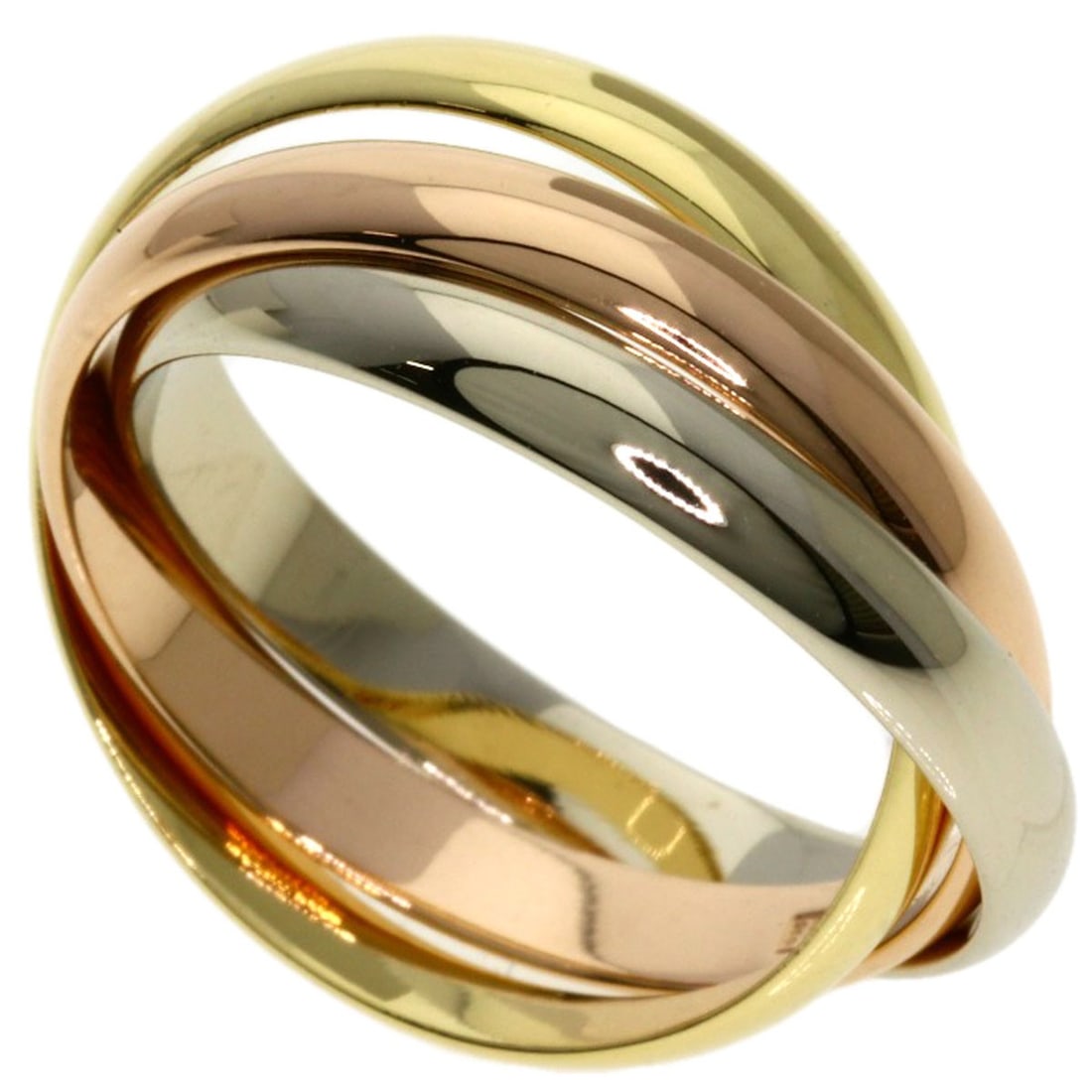 Cartier Trinity Sm #48 Ring K18 Yellow Gold K18 White Gold (1 of 5)