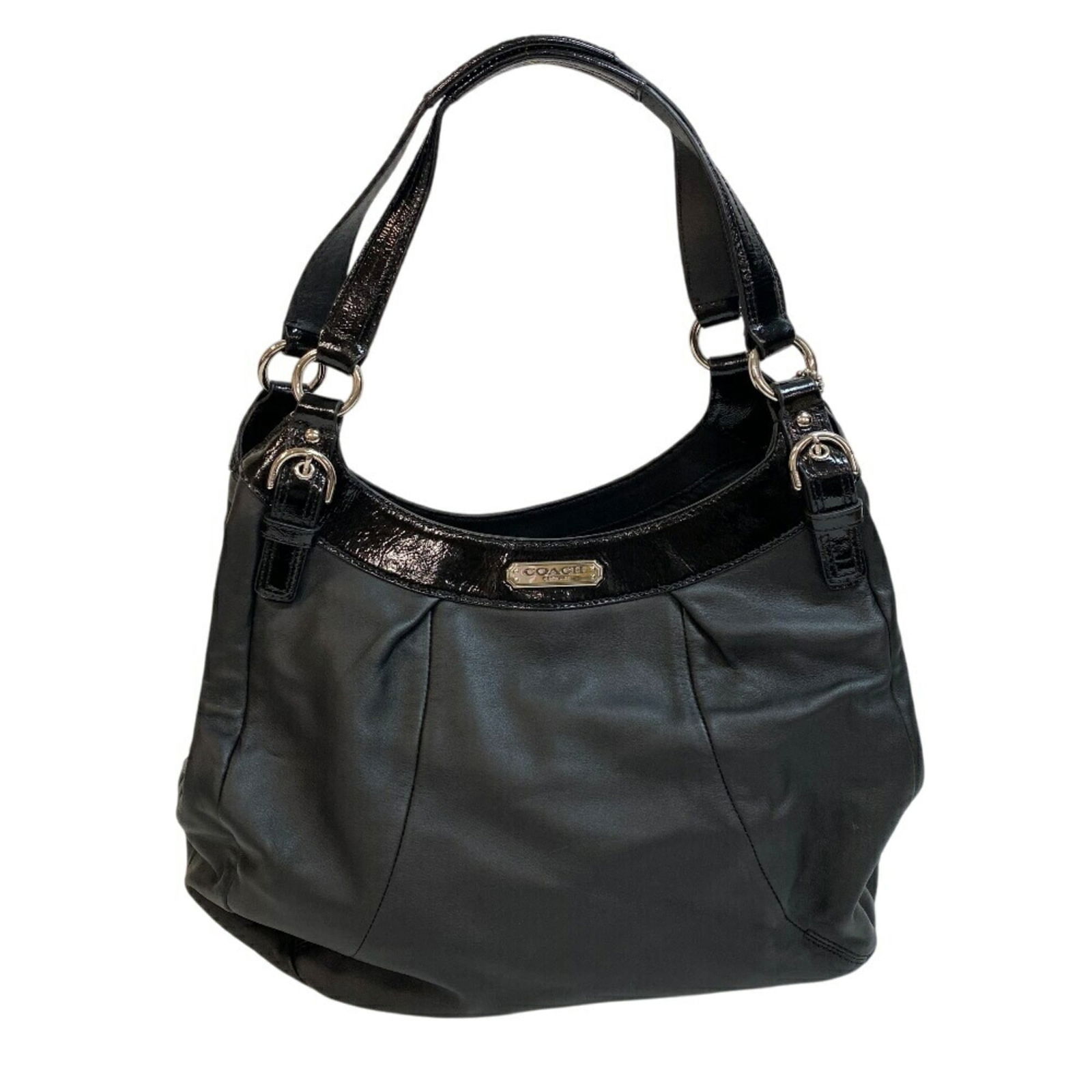Coach F19250 Shoulder Handbag Soho Hobo Tote Bag Black: Brand: Coach Type: Handbag, Tote Bag Material: Patent Leather , Leather Color: Black Gender: Women Size (Hxwxd): 29cm x 36cm x 12cm / 11.41'' x 14.17'' x 4.72'' Condition: Used (acceptable), Traces of