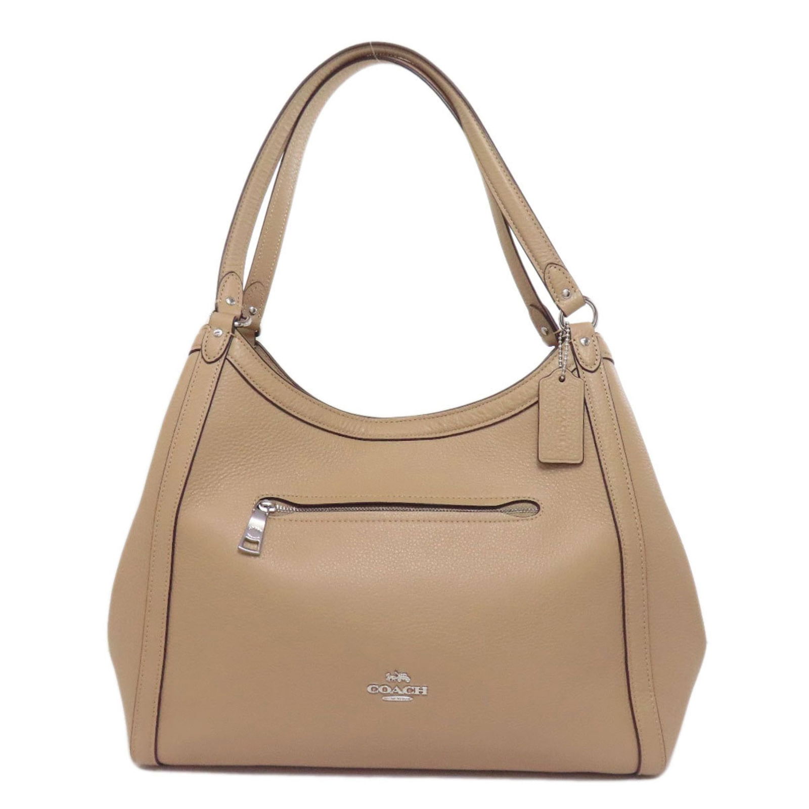 Coach C6231 Logo Tote Bag Leather: Brand: Coach Type: Tote Bag Material: Leather Color: Beige Closure: Magnet, Zipper Inner Pocket: Zipper Pocket 1, Open Pocket 2 Outer Pocket: Zipper Pocket 1 Gender: Women Size (Hxwxd): 23cm x 32cm x