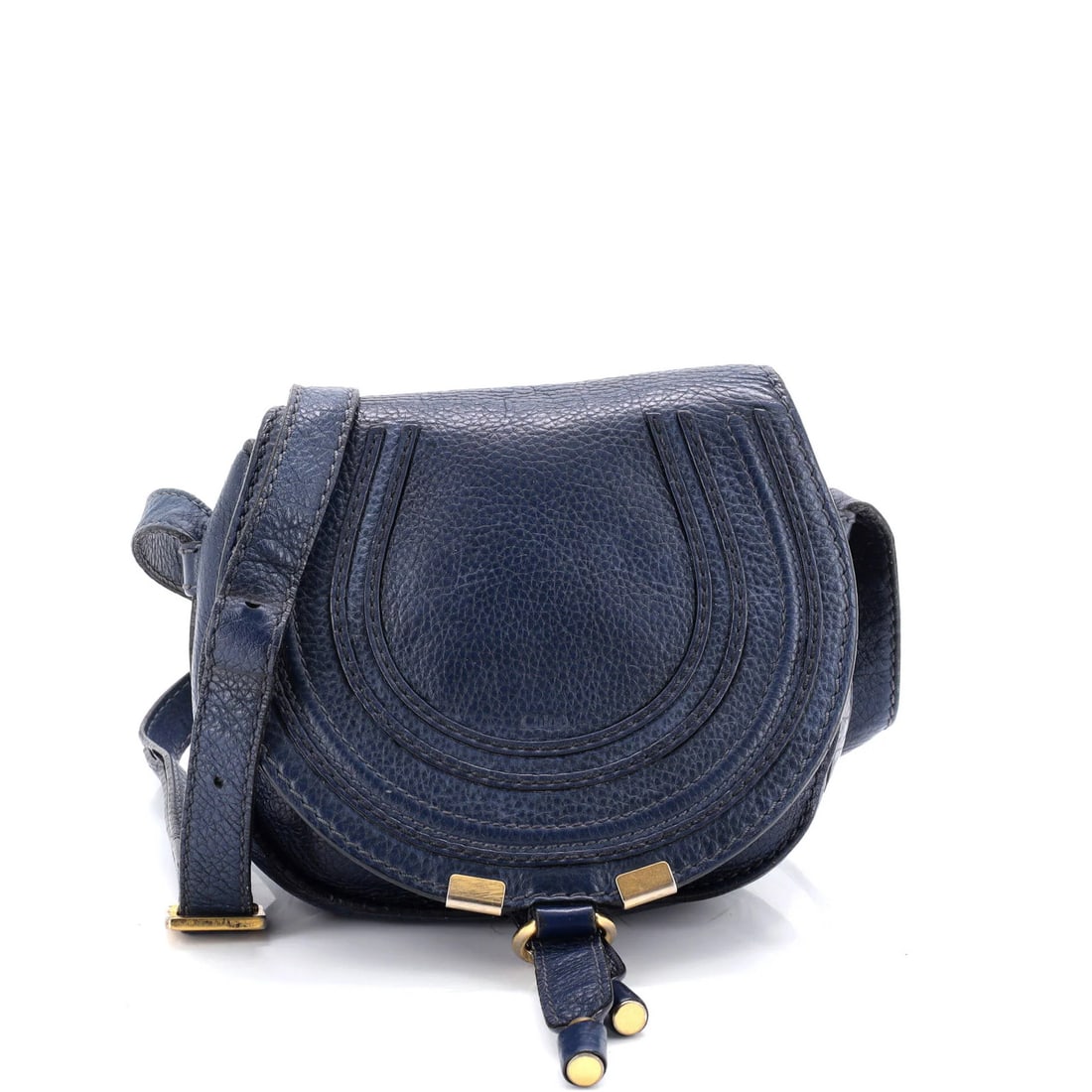 Chloe Marcie Crossbody Bag Leather Mini: Brand: Chloe Exterior Material: Leather Style: Cross Body Bags Exterior Color: Blue Size: Mini Measurements: Handle Drop 21-23", Height 6.5", Width 8", Depth 3", Strap Drop 20-24" Model: Marcie Crossb