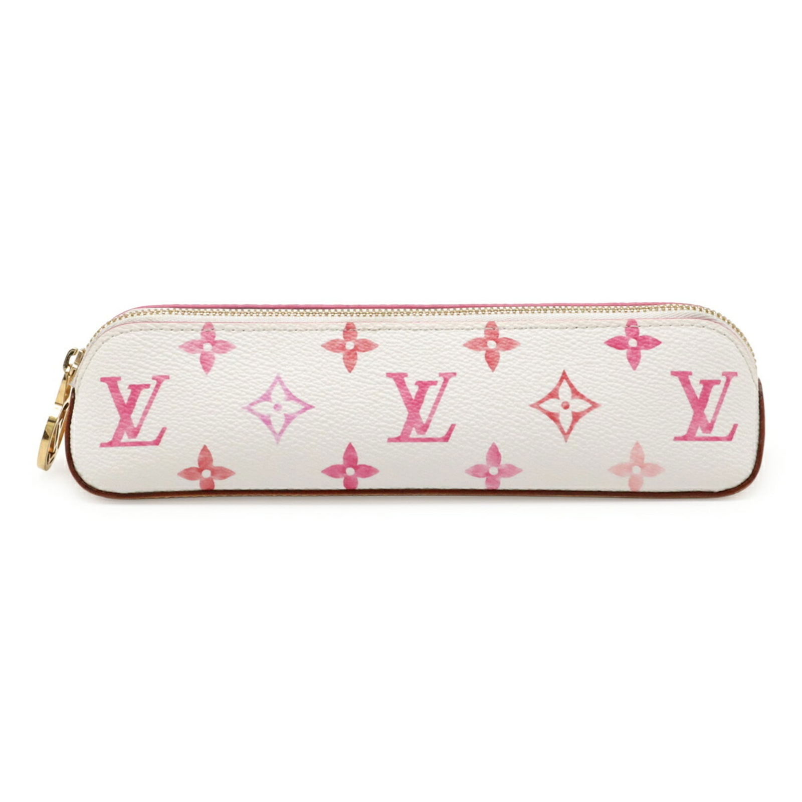 Louis Vuitton Monogram Flower Tile Lv By The Pool Truth Elisabeth Pencil Case/Pouch: Brand: Louis Vuitton Type: Pen Case Material: Monogram Color: Pink Size (Lxwxd): 5.5cm x 22cm x 5.5cm / 2.16'' x 8.66'' x 2.16'' Condition: Used (good), Traces of usage, scratches / dirt can be seen b
