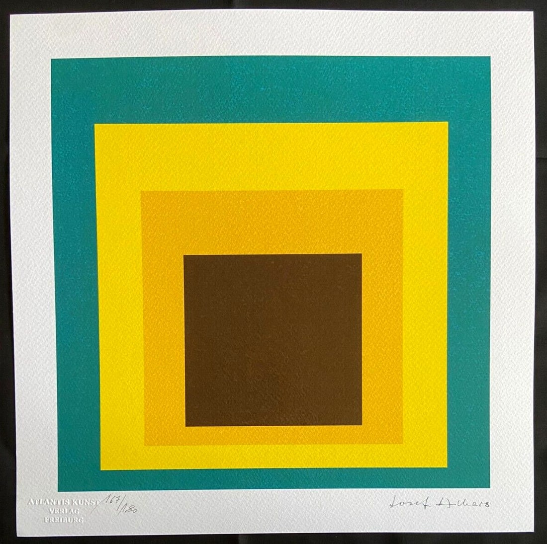 Josef Albers Lithograph Certified Coa (1 of 9)