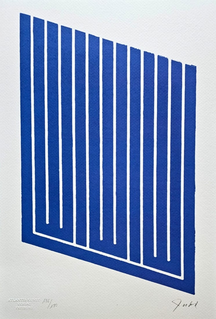 Donald Judd Lithograph Coa Signed Numbered Stamped (1 of 10)