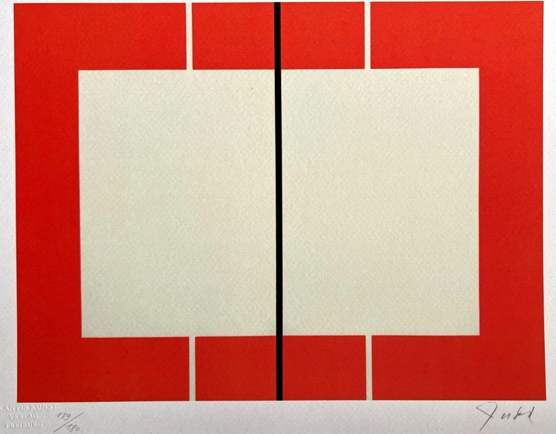 Donald Judd Lithograph 1987 Coa Signed Numbered Stamped (1 of 11)