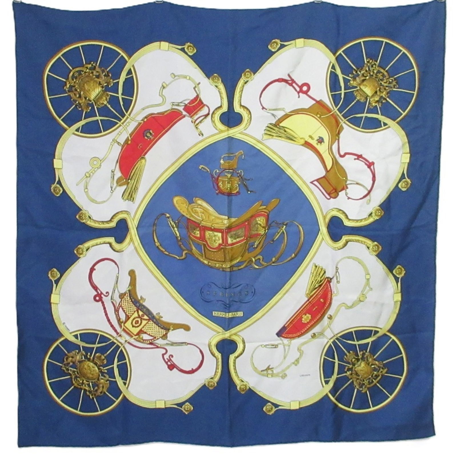 Hermes Carr 90 Springs Silk Scarf/Muffler (1 of 17)