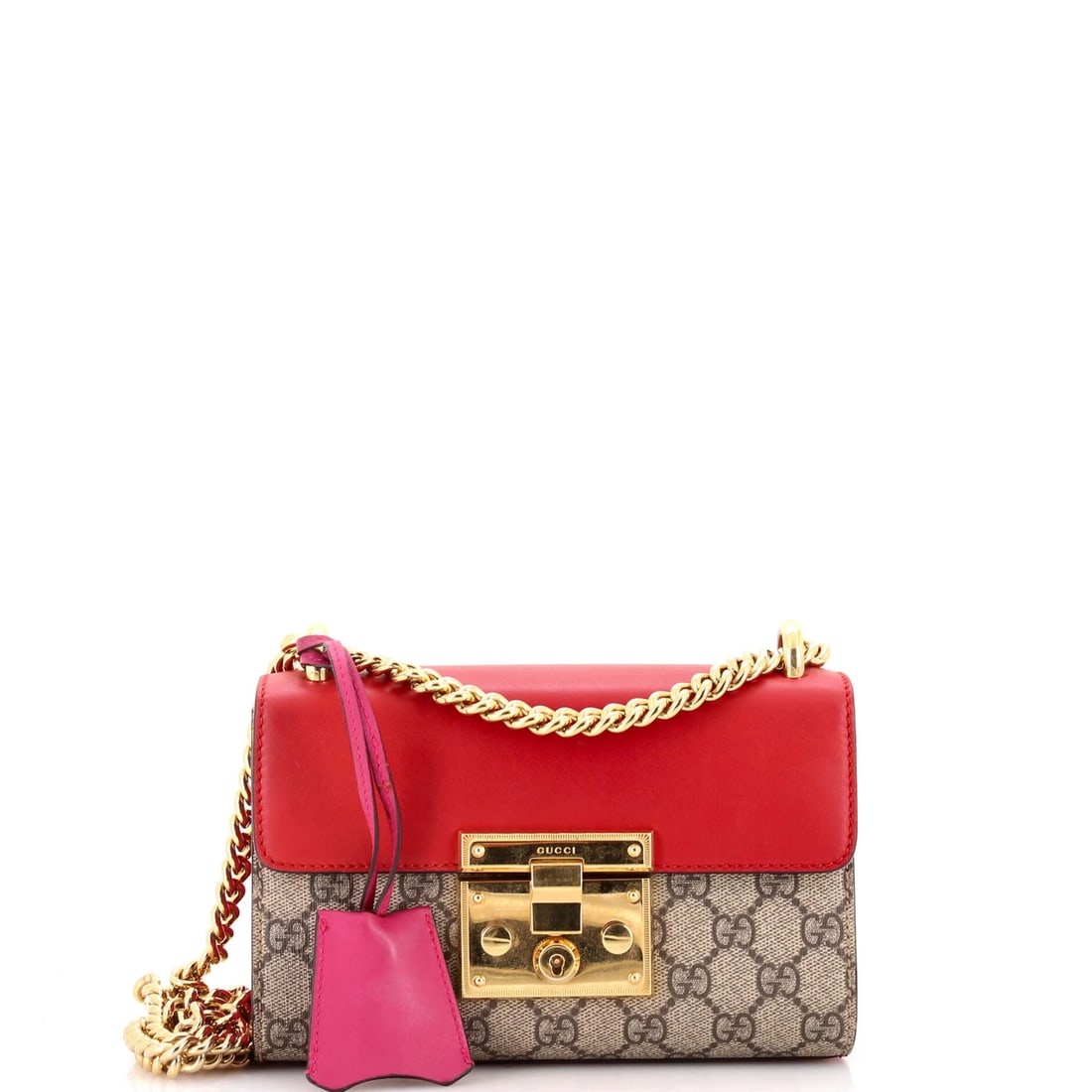 Gucci Padlock Shoulder Bag Gg Coated Canvas And Leather Small (1 of 8)