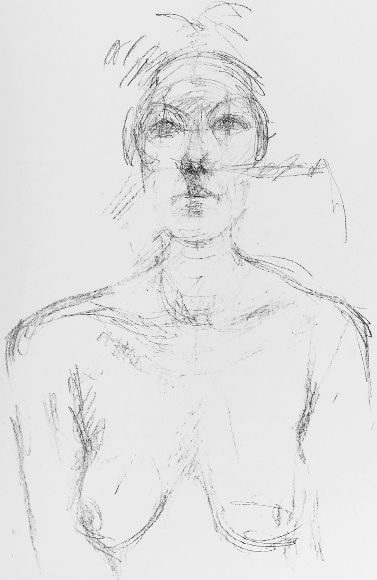 Alberto Giacometti, Composition, Derrire le miroir, Lithograph (1 of 6)