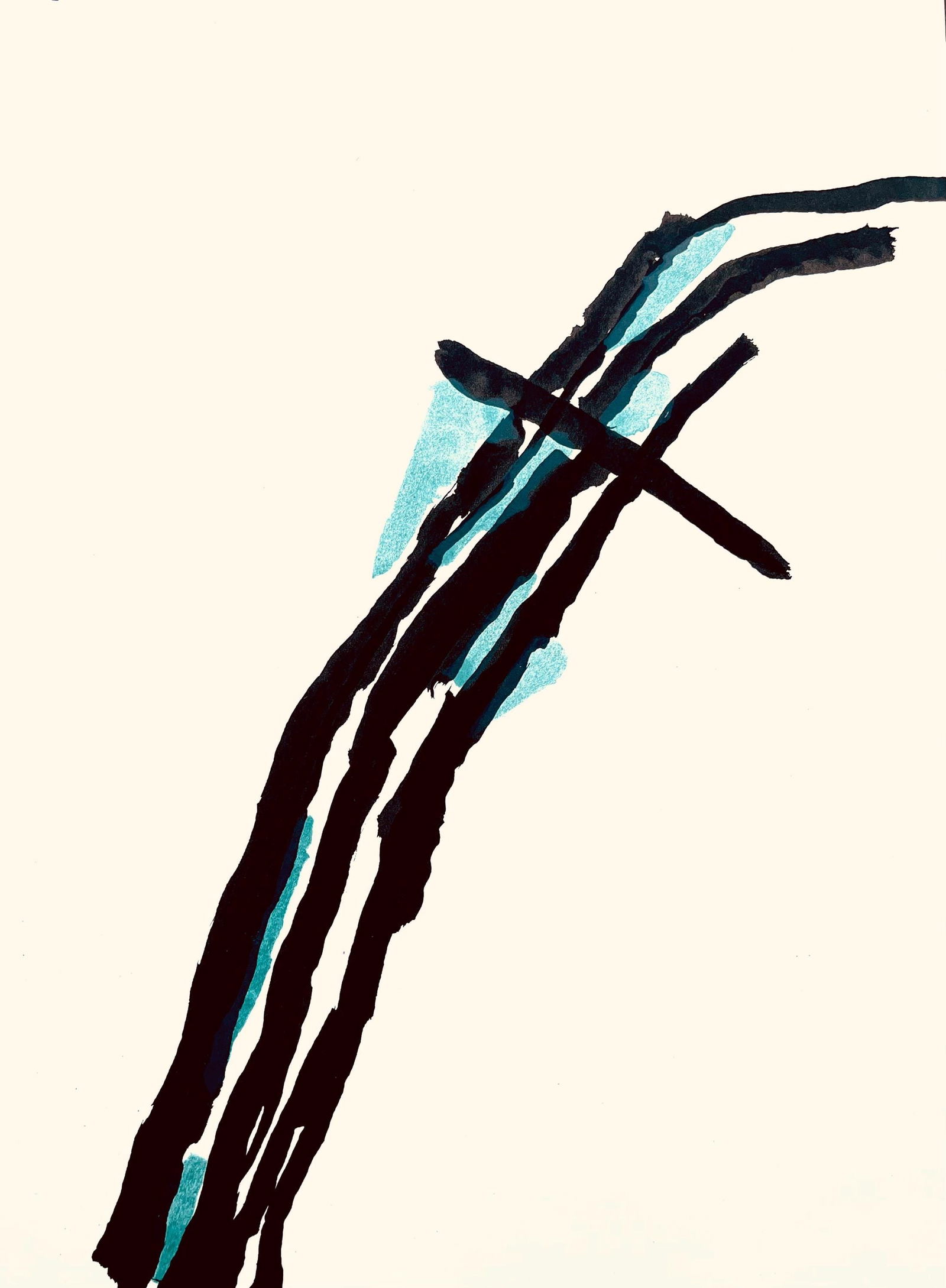 Pierre Tal-Coat, Composition, Derrire le miroir, Lithograph (1 of 5)