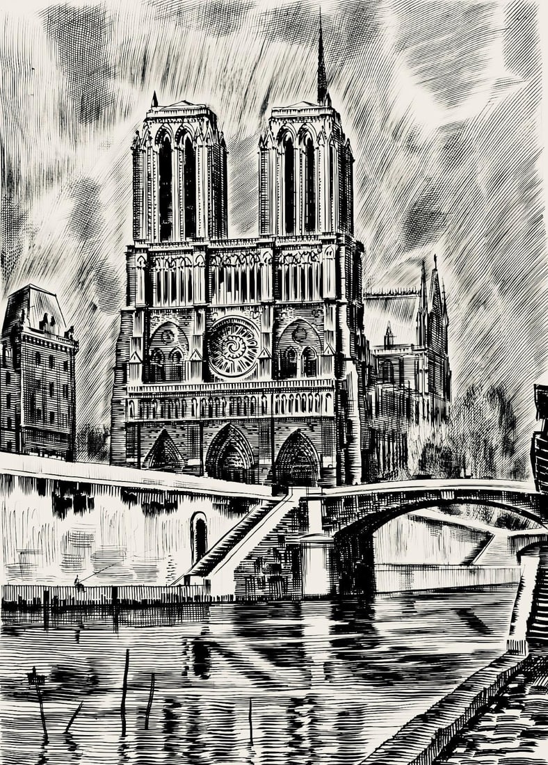 Albert Decaris, Composition, Portrait de A. Decaris, Engraving: Albert Decaris, Composition, Portrait de A. Decaris, Engraving An engraving by Albert Decaris on vlin de Rives paper, measuring 13.18 x 10.55 inches, is in excellent condition and was published in 195