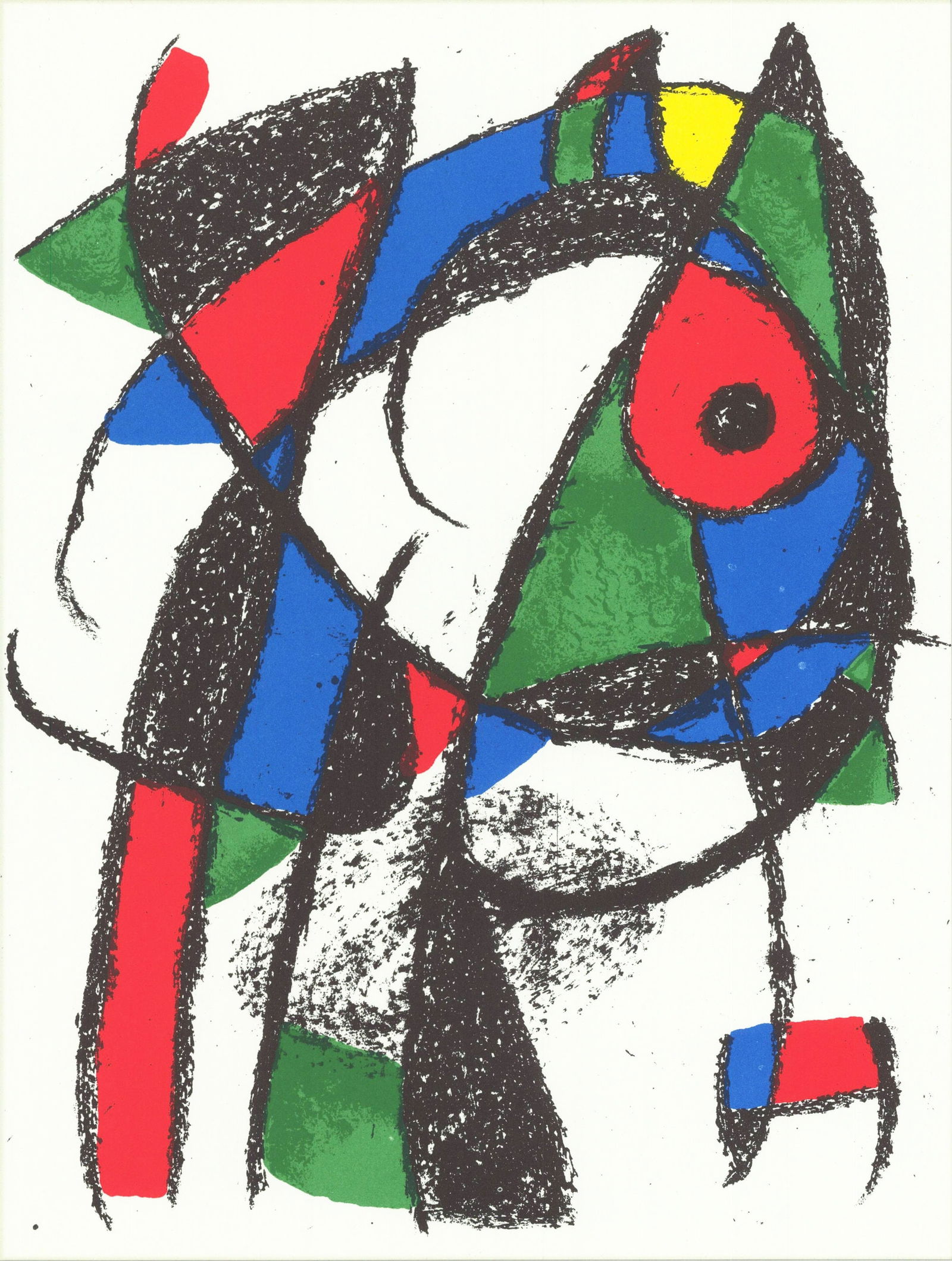 Joan Mir, Composition, (Cramer 198; Mourlot 1043), Joan Mir Lithographs, Lithograph (1 of 7)