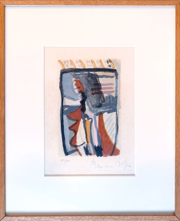 Bram van Velde Lithograph Edition Signed Framed (1 of 5)