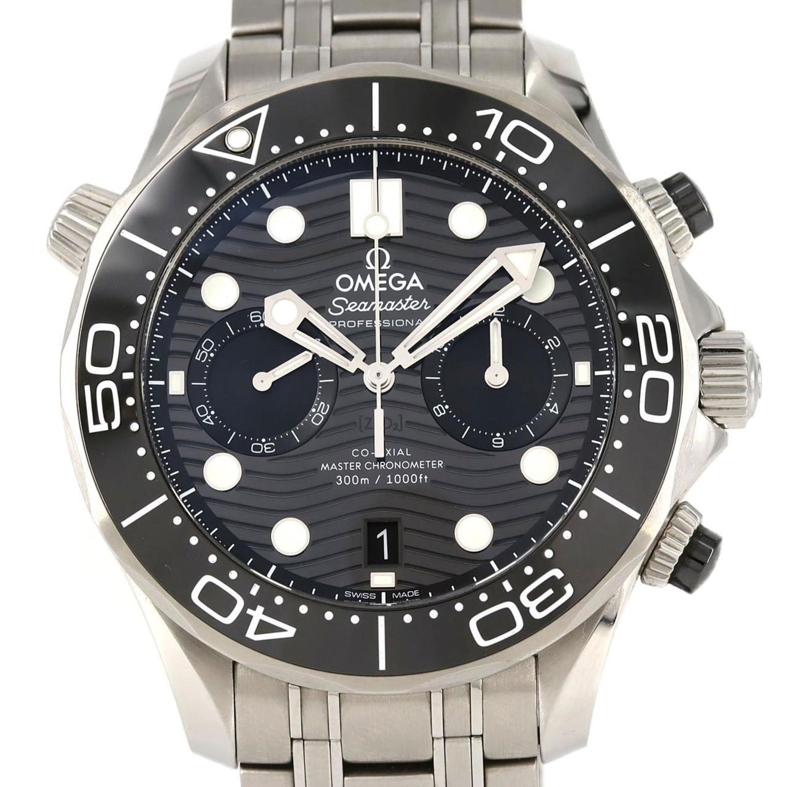 Omega Seamaster Diver 300M Chronograph 210.32.44.51.01.001 Stainless Steel Automatic Watch (1 of 8)