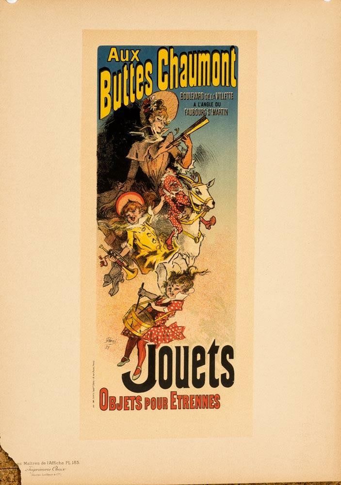 Maitres De L'Affiche Original Vintage Poster Aux Buttes Chaumont By Cheret 1896 (1 of 1)