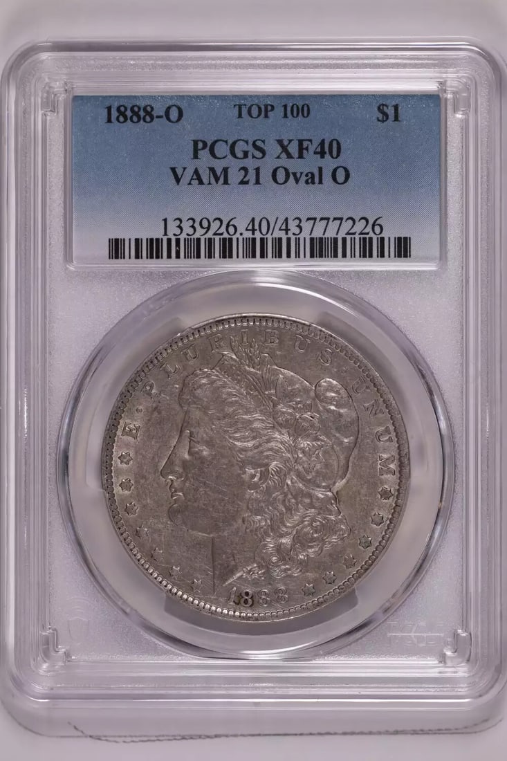 1888-O VAM 21 "OVAL O" TOP 100 MORGAN DOLLAR PCGS XF40 (1 of 2)