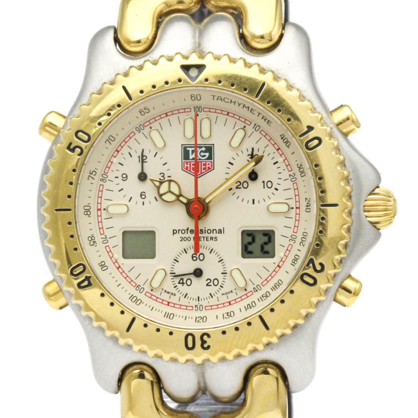 TAG HEUER Sel Chronograph Gold Plated Steel (1 of 9)