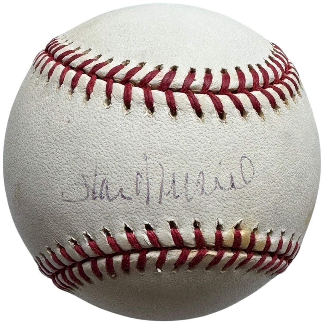 Stan Musial Autographed Official Major League Baseball (MLB): Stan Musial Autographed Official Major League Baseball (MLB) Stan Musial autographed Official Major League Baseball signed in blue pen on an official Allan Selig Baseball. Item Specifics: Brand: MLB S