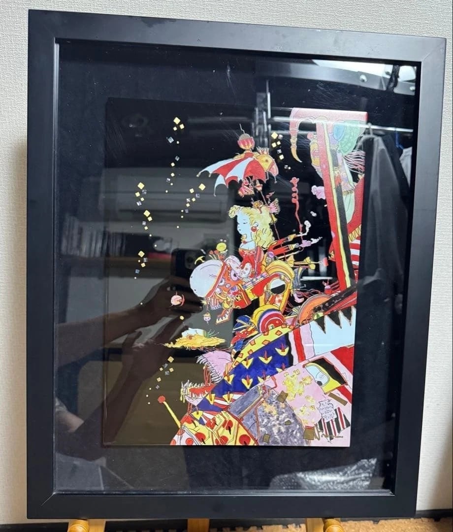 Yoshitaka Amano Tina City Print Signed Original Lacquer Semi-Order: Yoshitaka Amano Tina City Print Signed Original Lacquer Semi-Order Yoshitaka Amano's signed original lacquer print, framed and with a Certificate of Authenticity, showcases contemporary art and is a l