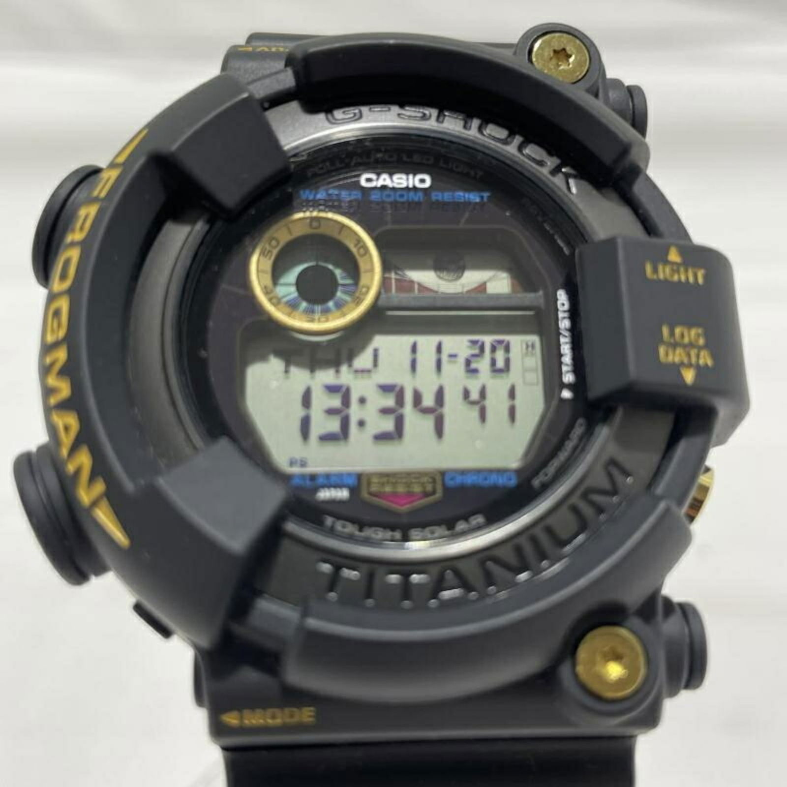 Casio G-SHOCK Frogman 3 Watch GW-8230B-9AJR: Casio G-SHOCK Frogman 3 Watch GW-8230B-9AJR Casio G-SHOCK Frogman 3 wristwatch model GW-8230B-9AJR, used with very good condition and a case diameter of 50mm. Item Specifics: Brand: Casio Type: Wristw