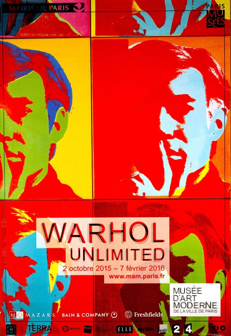 Andy Warhol Pop Art Poster Warhol Unlimited By French Printing Museum Poster (1 of 3)