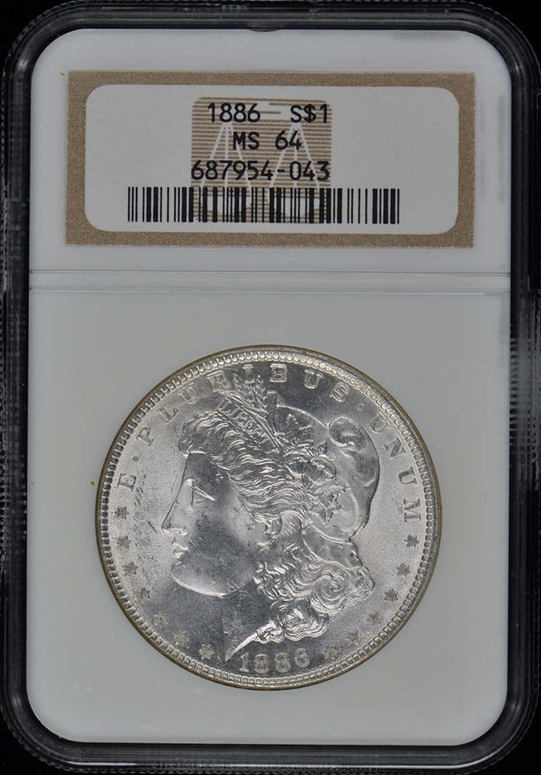 1886 Morgan Dollar S$1 NGC MS64 (1 of 1)