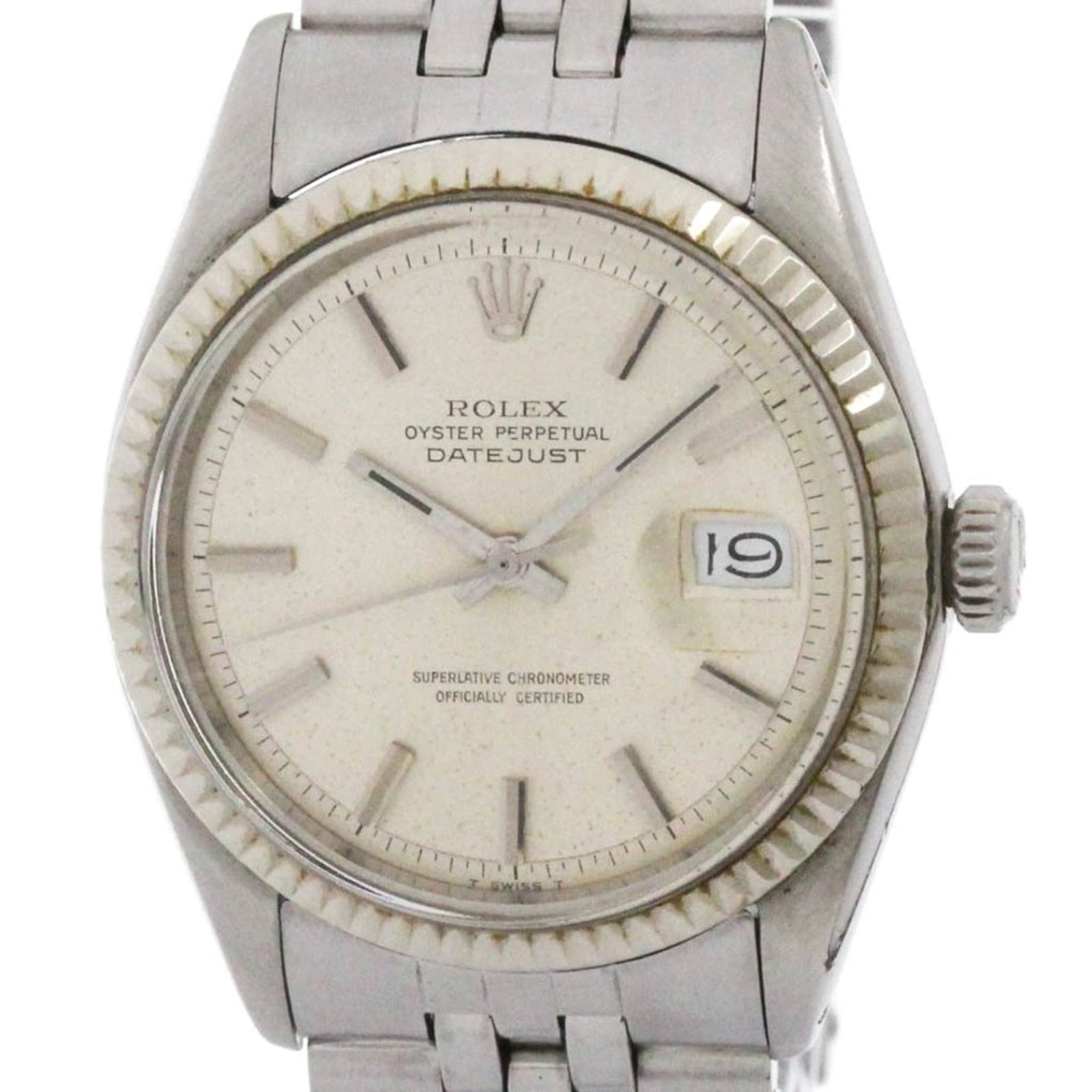 Vintage ROLEX Datejust 1601 White Gold Steel Automatic (1 of 10)