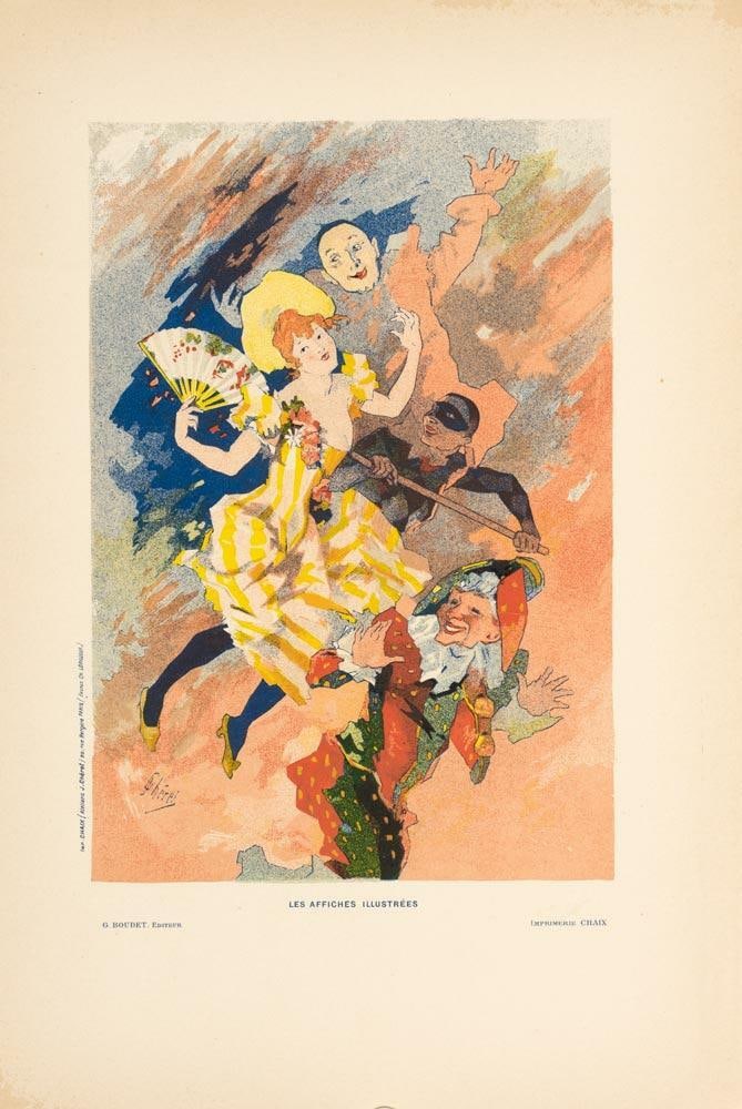 Original Vintage Poster Les Arts 4 By Cheret Affiches Illustrees 1896 (1 of 1)