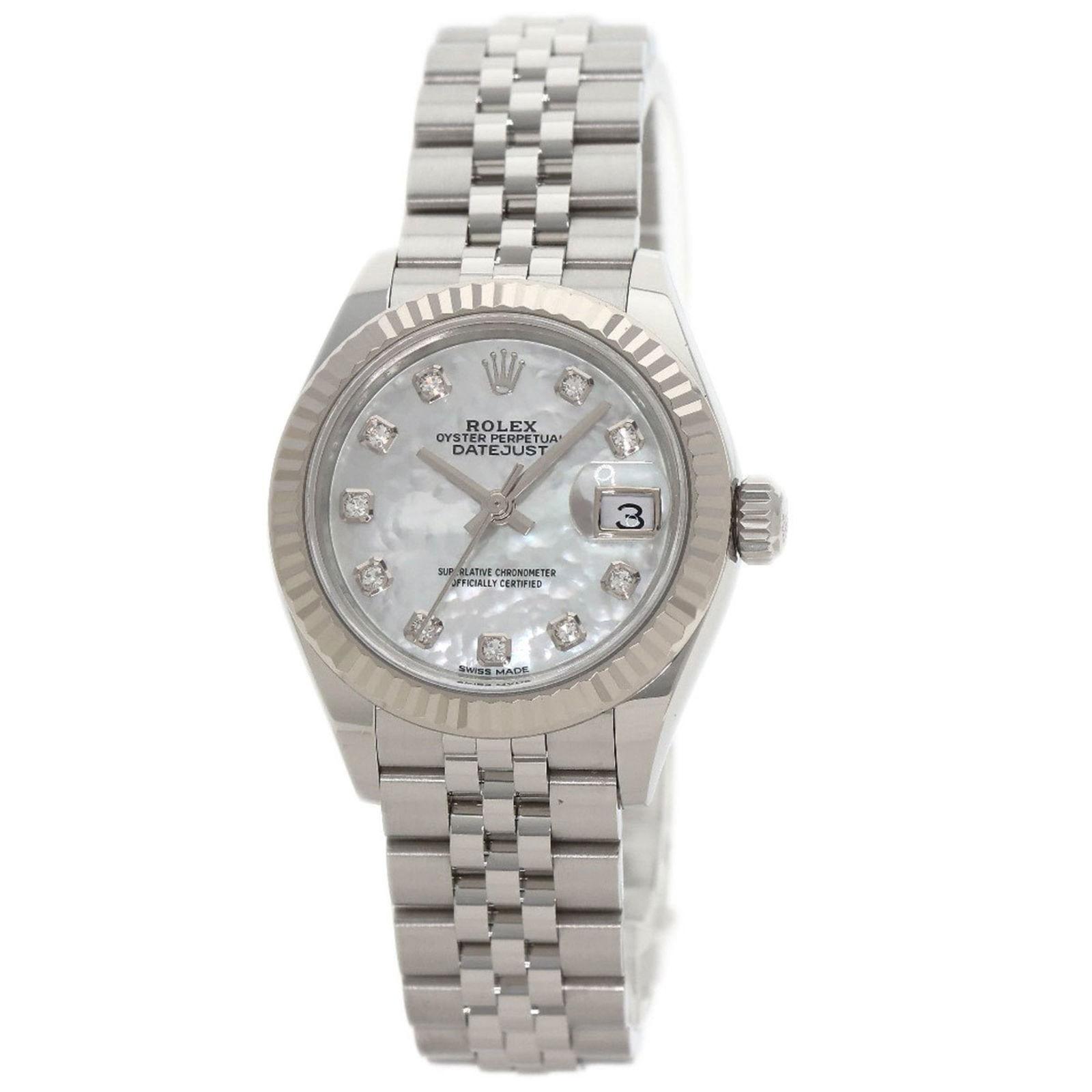 Rolex 279174NG Datejust 10-Piece Diamond Watch in Stainless Steel/SS/18K White Gold (1 of 20)