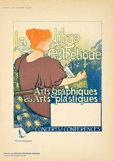 Libre Esthetique By Rysselberg Das Moderne Plakat 1897 Original Stone Lithograph (1 of 1)