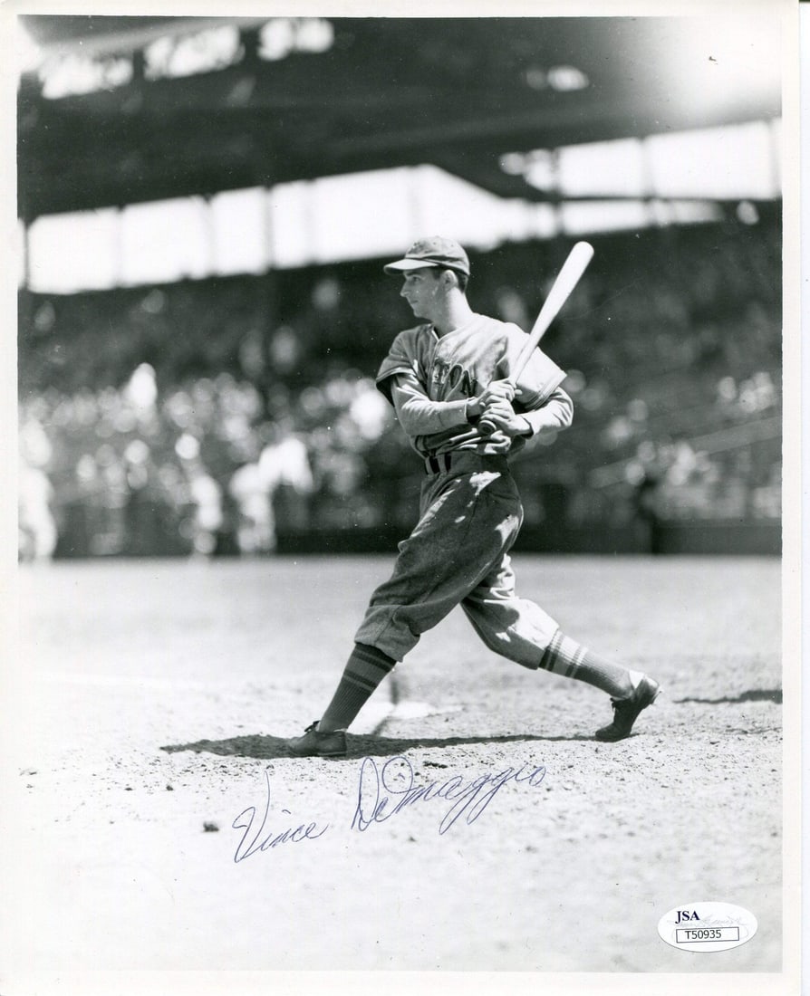 Vince DiMaggio Autographed 8x10 Photo (JSA) (1 of 2)