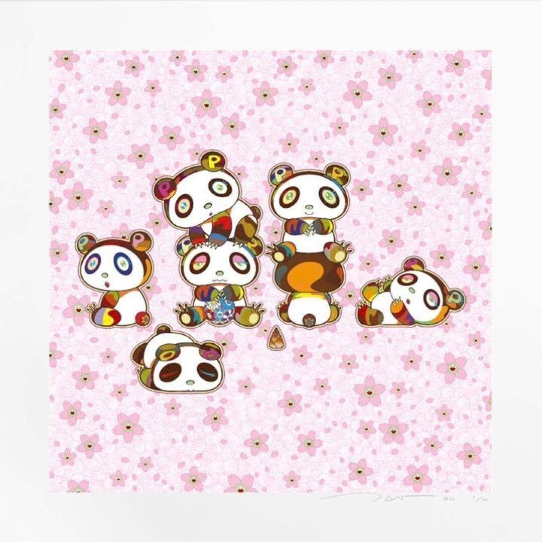 Takashi Murakami Baby Pandas Cuddling Yay Kaikai Kiki. ED 100 100/100 (1 of 3)